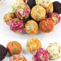 Vente en gros de boules de thé fleuri naturelles faites à la main, 100% naturelles, beauté et santé, durée de conservation de 12 mois