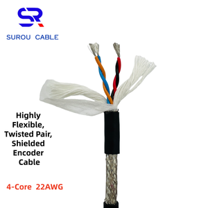 PMS 2464 22AWG 4-Adrig Hochflexibles Einzelpaar Verdrilltes Abgeschirmtes Signalkabel Encoderkabel Automatisierungsgerätekabel - Product Image 1
