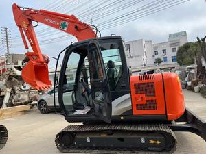 Excavadora de cadenas Hitachi ZX70 usada original, excavadora hidráulica pequeña de 7 toneladas para construcción - Product Image 5