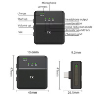 Microphone Lavalier Sans Fil SX8 Anti-bruit pour Téléphones Mobiles iOS et Android, Diffusion en Direct, Interviews et Enregistrement Vocal
