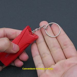 Marteau de sécurité automobile, brise-vitre miniature multifonction avec coupe-cinture, outil d'évacuation d'urgence, ABS 73g - Product Image 2