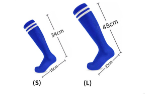 Calcetines Deportivos hasta la Rodilla Azul Marino con Rayas Blancas para Hombre y Mujer - Product Image 4