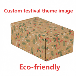 กล่องไปรษณีย์ลูกฟูกพิมพ์ลายตามสั่งขายส่ง กล่องกระดาษคราฟท์รักษ์โลกสำหรับจัดส่งสินค้าพร้อมลวดลายสำหรับบรรจุภัณฑ์เสื้อผ้า (OEM) - Product Image 1