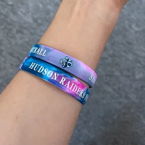 Personalizadoイベントリストバンドpulseras de silicona