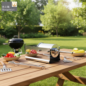 Máquina de llenado de salchichas de acero inoxidable con manivela horizontal de 3L/5L, pequeña, profesional, para uso doméstico y exportación, para salchichas de sangre y salami. - Product Image 6