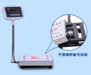 ميزان إلكتروني احترافي بشاشة LED لقياس الوزن والعد، سعة 150 كجم و300 كجم، طراز CLEVER TCS-B5، تصنيع حسب الطلب، من الفولاذ المقاوم للصدأ - Product Image 4