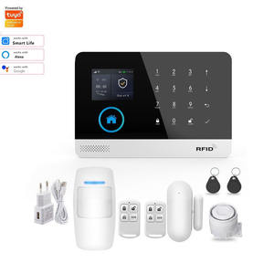 Sistema de Alarma de Seguridad para el Hogar Portátil WiFi Tuya <span class=keywords><strong>GSM</strong></span> de 2.4 Pulgadas y 433Mhz con Sensor de Movimiento, Detección de Incendios y Humo - Product Image 1