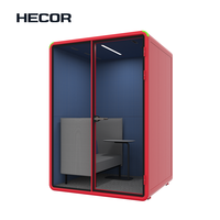 Cabine téléphonique de bureau portable insonorisée pour webcasting en direct et studio de musique vocale