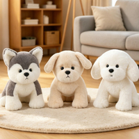 Boneka Anjing Mastiff Mongolia Super Lembut Mainan Plush Desain Shiba Inu Hadiah Ulang Tahun Pereda Stres Isi Kapas PP Kemasan Kantong OPP