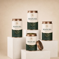 Contenants en papier kraft écologiques et recyclables personnalisables pour thé, café et épices, avec couvercle hermétique, revêtement UV, logo personnalisé, marque OEM