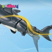 Jouets télécommandés animaux de simulation avec son et pulvérisation, requins nageurs RC