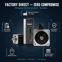 Moteur servo AC 1500W 6N.M 2500RPM 220V avec kit de commande pour l'automatisation industrielle