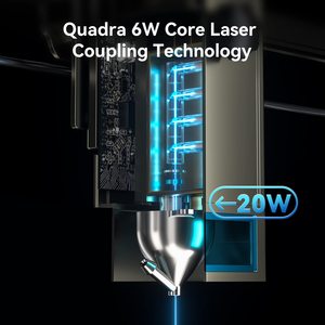 Máquina de Grabado 3 en 1 S20 <span class=keywords><strong>Pro</strong></span>, Cortadora y Marcadora de Vidrio, Acrílico, Piedra, Plástico, Madera Contrachapada, Papel, Láser CO2 AI/LAS Refrigerado por Aire, Nuevo - Product Image 2