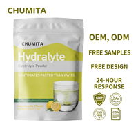 Poudre effervescente d'électrolytes Chumita en sachet, marque privée, fabricant OEM, bâtonnets personnalisés, certifié ISO22000/GMP, stimulant pour adultes