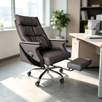 Fauteuil de bureau pivotant moderne pour usage professionnel, avec design ergonomique confortable, en cuir et maille, idéal pour atelier - Vente en gros
