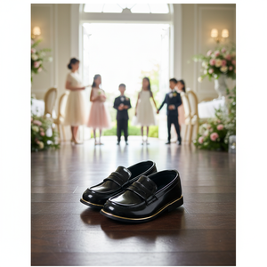 OZKIZ Zapatos de Vestir Coreanos Premium para Niños FD05, Mocasines de Charol para Niños de 2 a 6 Años, Venta al por Mayor, Primavera/Otoño - Product Image 3