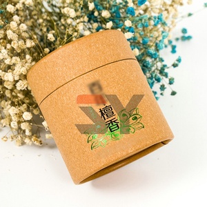 Diseño personalizado respetuoso con el medio ambiente, reciclable, a prueba de humedad, cilindro Kraft de pared gruesa, perfecto para tubo de papel de incienso de sándalo - Product Image 2