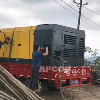 Compresseurs d'air mobiles diesel Atlas V1200 V900 Copco 25 bar 34m3 25 bar 1200cfm AtlasCopco V 1200 900 Cfm Compresor AirCompressor