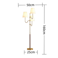 Lampadaire LED E27 Asiatique, Magnifique, Rétro, Design Sophistiqué, Haute Qualité, Vertical, pour Salon, Canapé, Chambre, Abat-jour en Tissu