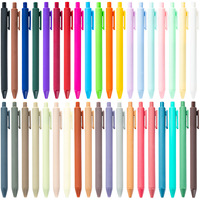 Stylo à bille publicitaire en plastique avec bouton-poussoir, personnalisable avec logo, couleurs vives et créatives