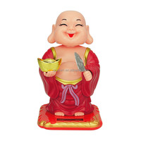Style chinois chanceux et symbole de richesse conception mignonne Feng Shui bras mobile Statue de bouddha décoration de la maison