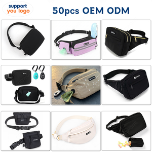 Riñonera para Perro con Logotipo Personalizado, Porta Bolsas de Excrementos, Bolsa de Entrenamiento de Nailon, Bolsa para Pasear Perros, Riñonera Cruzada para Correr, Bolsa de Cintura - Product Image 4