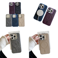 Coque de téléphone magnétique TPU PC pour iPhone 16 Pro Max Business Design avec finition givrée comprend un sac OPP emballé avec protecteur de caméra
