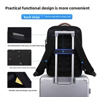 Sac de voyage urbain élégant de haute qualité, bandoulière réglable, résistant à l'eau, sac à dos pour ordinateur portable professionnel