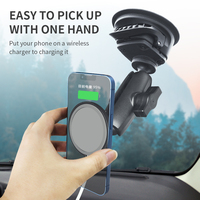 VINmounts-Support de téléphone à ventouse Twist-Lock compatible avec l'adaptateur Apple avec les supports de téléphone portable à base sphérique de 1 ".