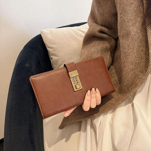 Portefeuille de documents en cuir PU Business Elite antivol avec serrure à code unisexe multi-fentes pour <span class=keywords><strong>passeport</strong></span> et porte-cartes pour les voyages - Product Image 1