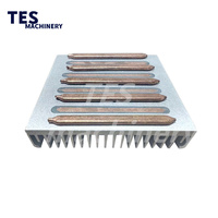 Plaque de refroidissement en aluminium personnalisée haute puissance 12 mm pour pack de batteries à énergie nouvelle avec tubes en cuivre soudés, dissipateur thermique CNC à refroidissement par eau