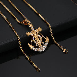 Pendentif Symbole USD Hip Hop 2026 pour Hommes, Plaqué Or 18K, Anti-ternissement, Zircon Sertis, Acier Inoxydable PVD Étanche - Product Image 4