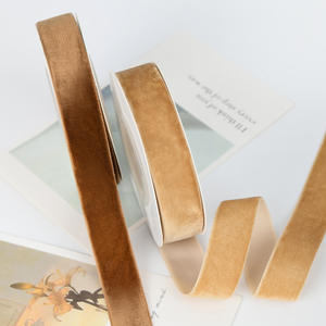 Pano-شريط حريري مخملي بحافة خام ، مصبوغ يدويًا ، مزدوج الوجة ، لف للف الهدايا - Product Image 3