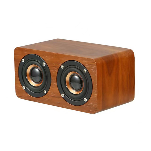 Redwingy K5A Portable Hifi 5 Inch Outdoor Subwoofer Blue Tooth Wooden Bamboo Bluetooth Speaker Bt Wireless Stereo Speaker