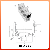 Boîtier métallique sur mesure en aluminium anodisé, extrusion, boîtier de contrôle industriel, indice de protection IP54, service OEM/ODM, ISO9001