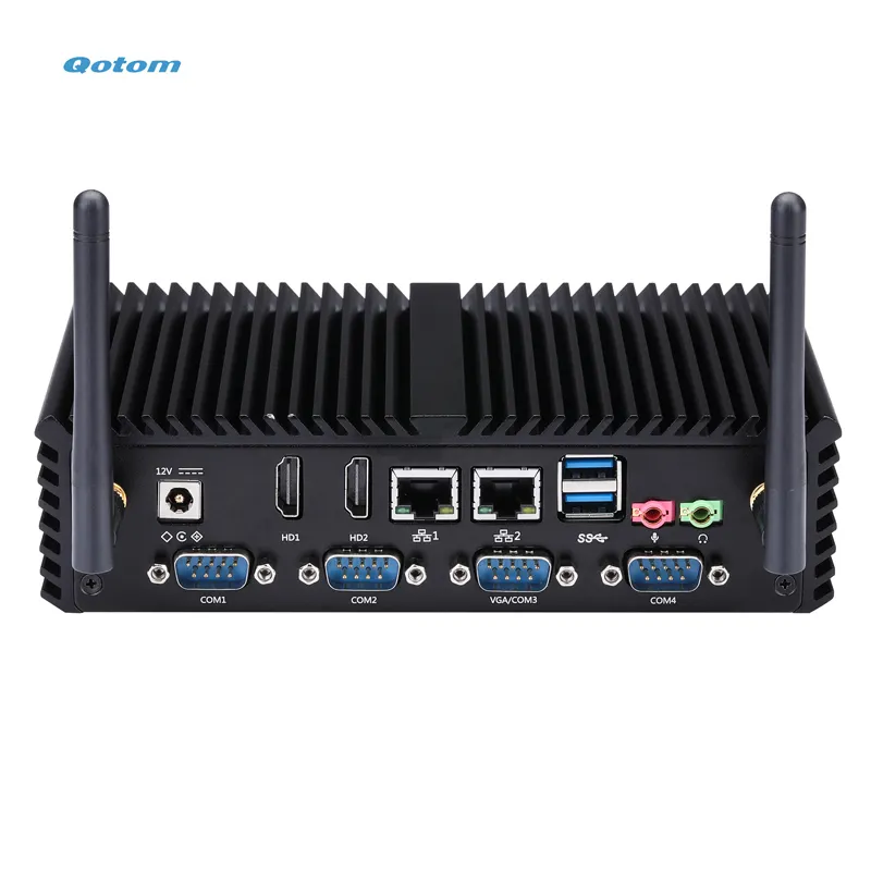 Q335P I3 מיני מחשב שולחני מחשב כל אלומיניום Fanless התעשייתי לקוח נתב מחשב pc מערכת התאחדו שולחניים