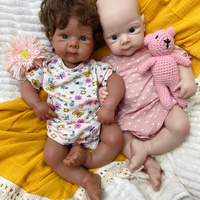 Poupée Bébé Reborn en Silicone Betties de 20 Pouces avec Cheveux Implantés à la Main, Jouet Bébé Ultra Réaliste, Sucette Disponible