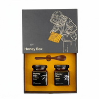 Boîte-cadeau personnalisée avec logo imprimé pour petit pot de miel, emballage cadeau pour pot de miel