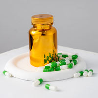 Bouteille en plastique PET de luxe plaquée or avec bouchon à vis, vide, pour capsules, pilules et vitamines, 80ML 100ML 120ML 150ML 200ML