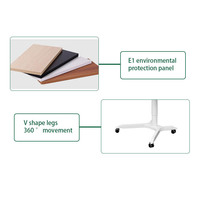Aluminiim – mobilier OEM, hauteur pneumatique réglable, table de levage pour ordinateur portable, bureau debout, bureau, chambre à coucher