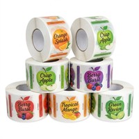 Logotipo de impresión Bopp personalizado, 12oz, 32oz, botella de jugo de Mango de bebida, pegatina de embalaje, botellas de plástico vacías con etiquetas