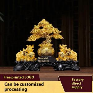 NAFU eco-friendly oro sabbia 3D resina ricchezza albero ornamenti Senior Sense oro coraggiosa recluta per la fortuna del soggiorno - Product Image 2