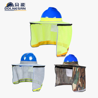DOLNESRN Pare-soleil détachable à fermeture éclair, réfléchissant, à bord large et en maille respirante pour casque de sécurité – Vente en gros usine