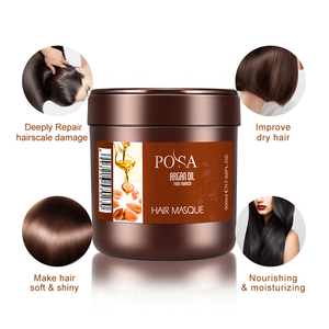 <span class=keywords><strong>Meilleur</strong></span> traitement capillaire, masque capillaire à l'huile d'argan POSA, extrait de <span class=keywords><strong>caviar</strong></span>, masque capillaire lissant à la kératine pour cheveux abîmés et secs - Product Image 3