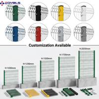 Panneau de clôture de sécurité en acier pour jardin, revêtement poudré, grillage soudé 3D, fourniture d'usine, usage résidentiel