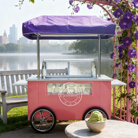 Ijs Vitrine Ijskar Gelato Ijskar Food Kar Mobiele Straat Food Kar Outdoor Mobiele Food Kar