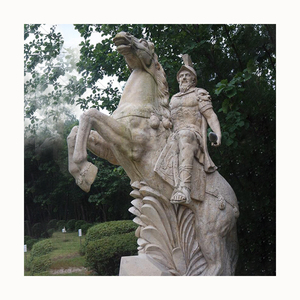 Statua di Uomo <span class=keywords><strong>Romano</strong></span> Nudo a Cavallo, Prezzi Personalizzati, Grande Scultura in Pietra Intagliata a Mano, Figura Moderna in Marmo, Schiuma+Legno Massiccio, Stile Occidentale - Product Image 6