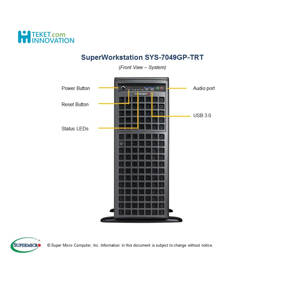 Supermicro GPU Superworkstation 7049GP-TRT & 7048GR-TR