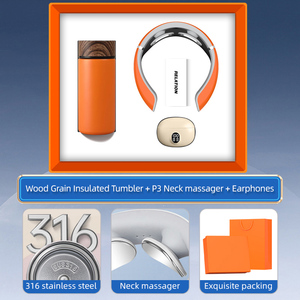 Инновационные 2025 новые идеи продукта-Индивидуальный фирменный подарочный набор вакуумная фляжка массажер для шеи беспроводные наушники - Product Image 5