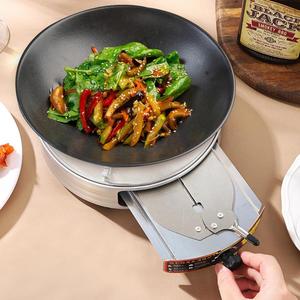 Kompor alkohol cair Kemah Stainless Steel, alat masak kompor alkohol Hiking luar ruangan - Product Image 3